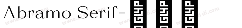 Abramo Serif字体转换